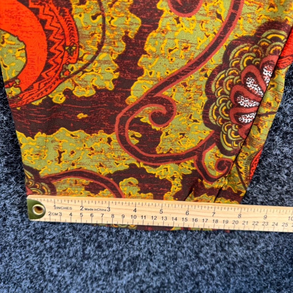 Ashley Stewart Tribal Meda Paisley Ankle Pants Plus Size‎ 24 Guacamole Green New - Picture 7 of 7